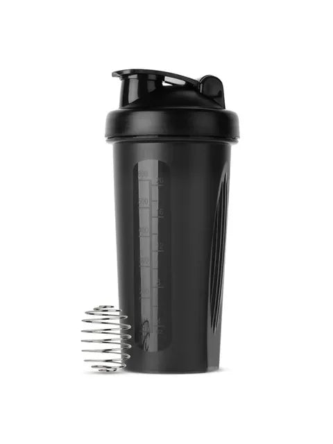 Coqueteleira shakeira 600 ml para academia - treino - com mola inox