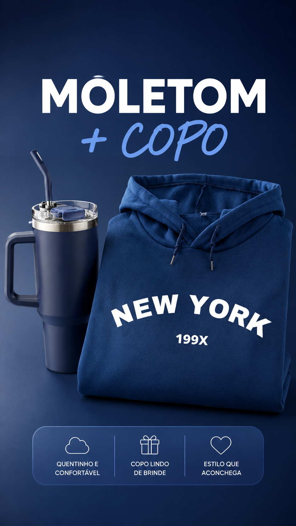 Moletom New York [Leve Copo Térmico de Brinde]