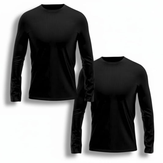 camisa manga longa preta proteção UV50+