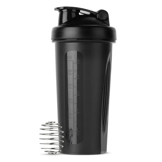 Coqueteleira shakeira 600 ml para academia -  treino - com mola inox