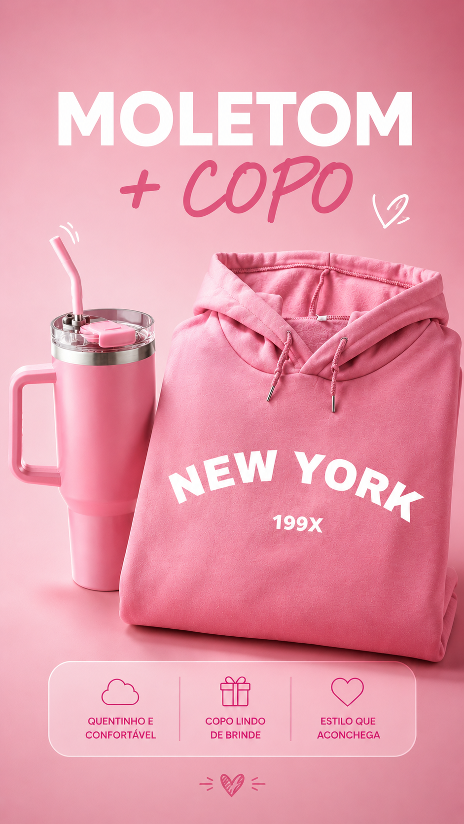Moletom New York [Leve Copo Térmico de Brinde]